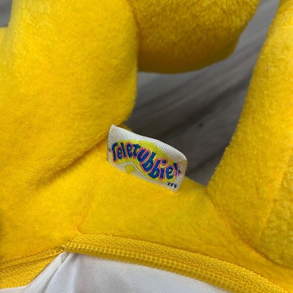 Vintage Teletubbie Laa Laa Yellow Plush Backpack 1990’s 15\